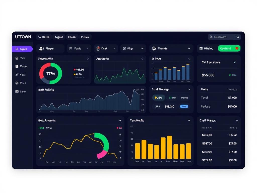 優塔代理後台系統數據分析儀表板展示